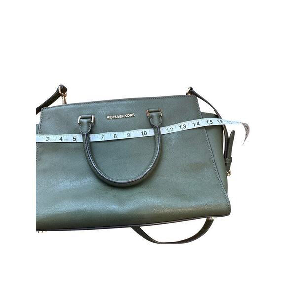 Medium Michael Kors Green Selma Bag - Picture 2 of 10